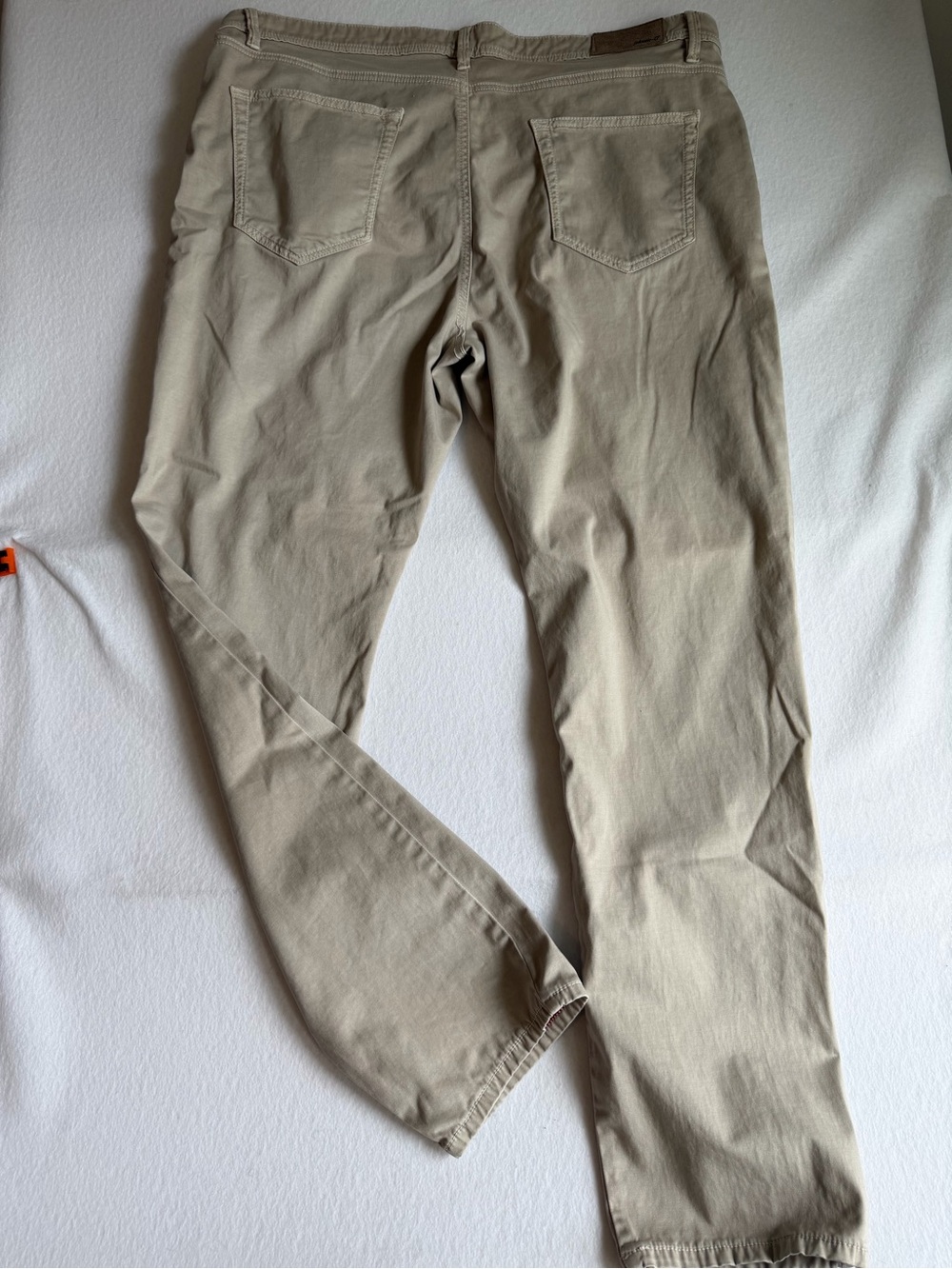 Johnnie-O Khaki Stretch Pants Mens 38x32 Tan Straight Leg Casual Chinos - Picture 6 of 15